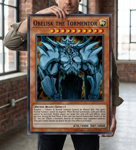 Yu-Gi-Oh! Aluminium Metal Poster | Custom Card Wall Art